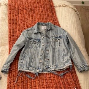 Oversized jean jacket